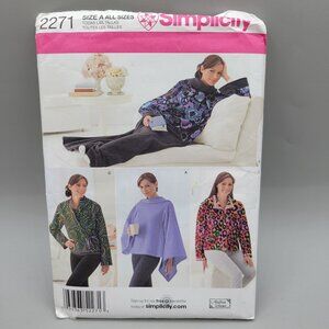 Simplicity 2271 Sewing Pattern For Lounge Blanket Jacket and Bed Jacket